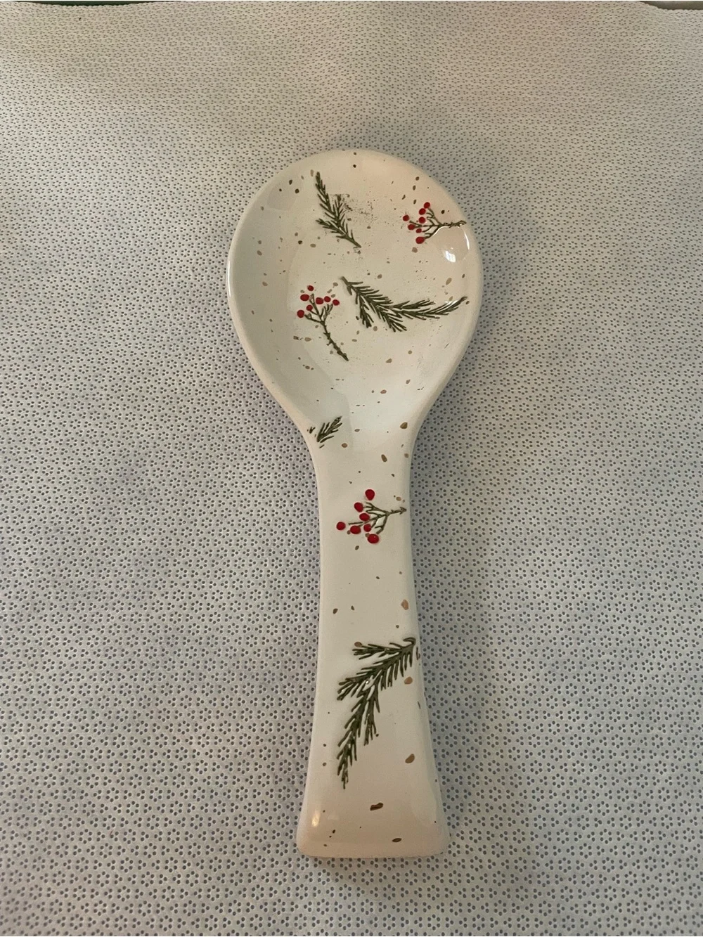 Potter’s Studio Christmas Ceramic  Spoon Rest